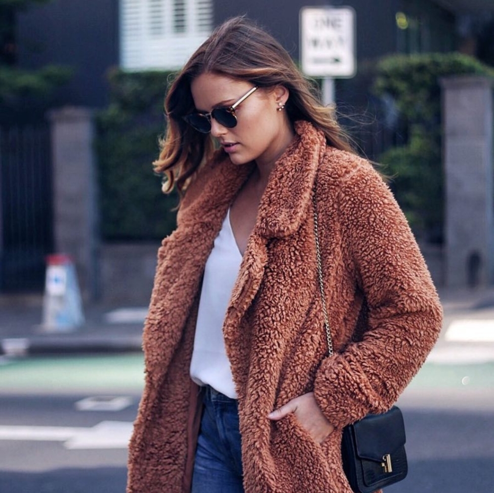 Tularosa teddy shag coat